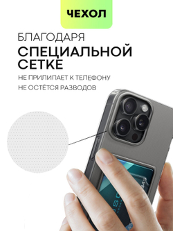 Чехол BROSCORP для Apple iPhone 15 Pro Max (арт.IP15PROMAX-TPU-POCKET )