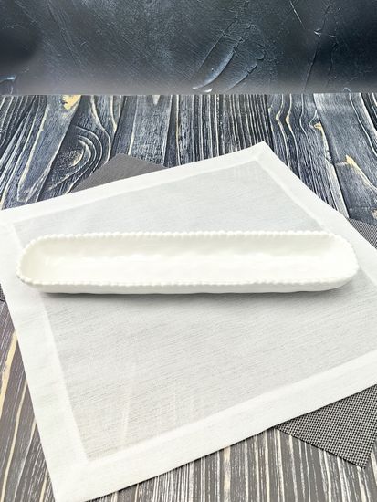 Блюдо сервировочное овальное 36х8,5х3,5 см. Бусины