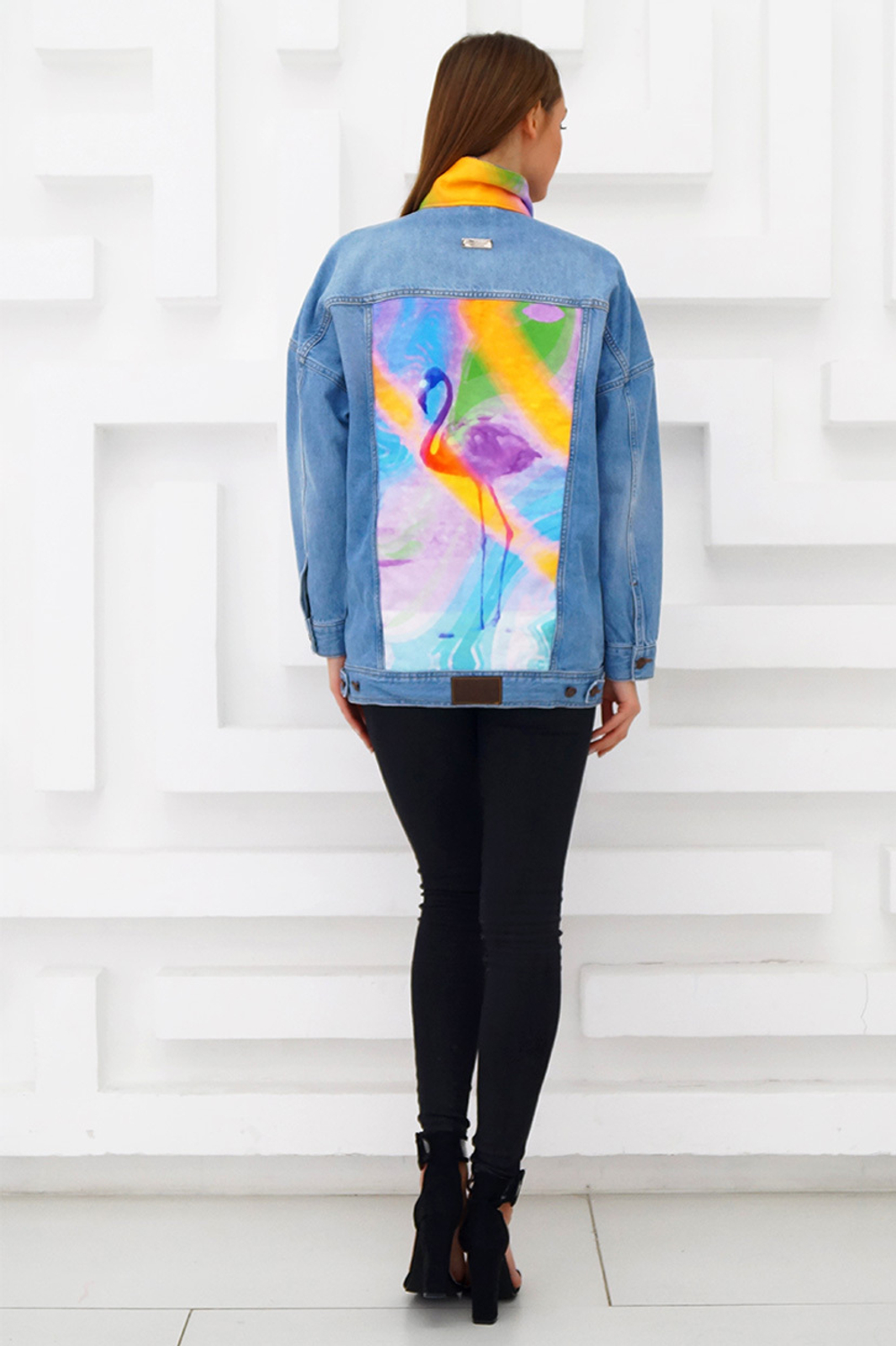 LIGVIANNI Джинсовая куртка Denim Jacket Flamingo