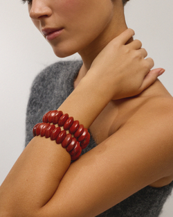 Браслет из красной яшмы