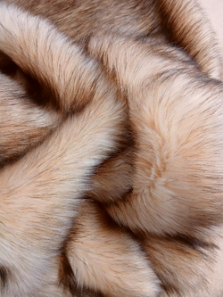 Лиса янтарная мех искусственный густой длинноворсовый 50 мм