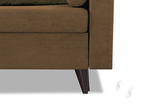 Диван прямой Фидэль (БД) LUMA 06 (велюр какао)