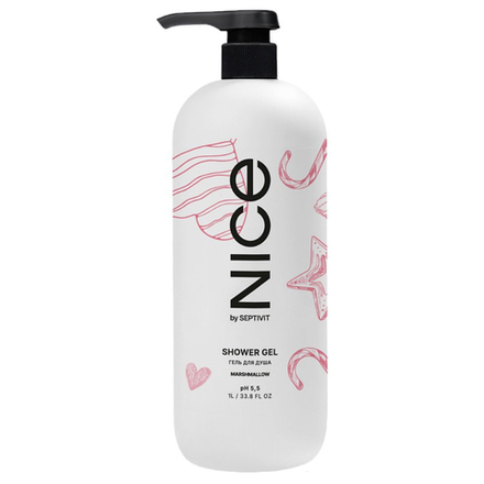 БОНУС Гель для душа NICE Marshmallow 1 л