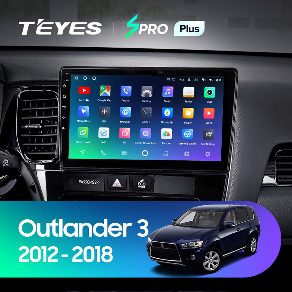 Teyes SPRO Plus 10.2" для Mitsubishi Outlander 2012-2018