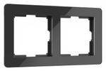Рамка на 2 поста Werkel Acrylic (черный) W0022708