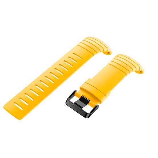 Ремешок силиконовый для Suunto Core спортивный (Желтый)