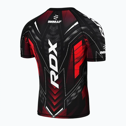 Компрессионая футболка RDX IMMAF Approved Half Sleeves Compression red