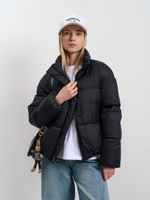 Пуховик женский демисезонный черный