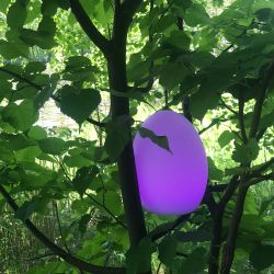 ULG-R003 019-RGB IP54 EGG Светильник декоративный светодиодный Яйцо. Аккумуляторный в-к. 14x19см. RGB свет. TM Uniel