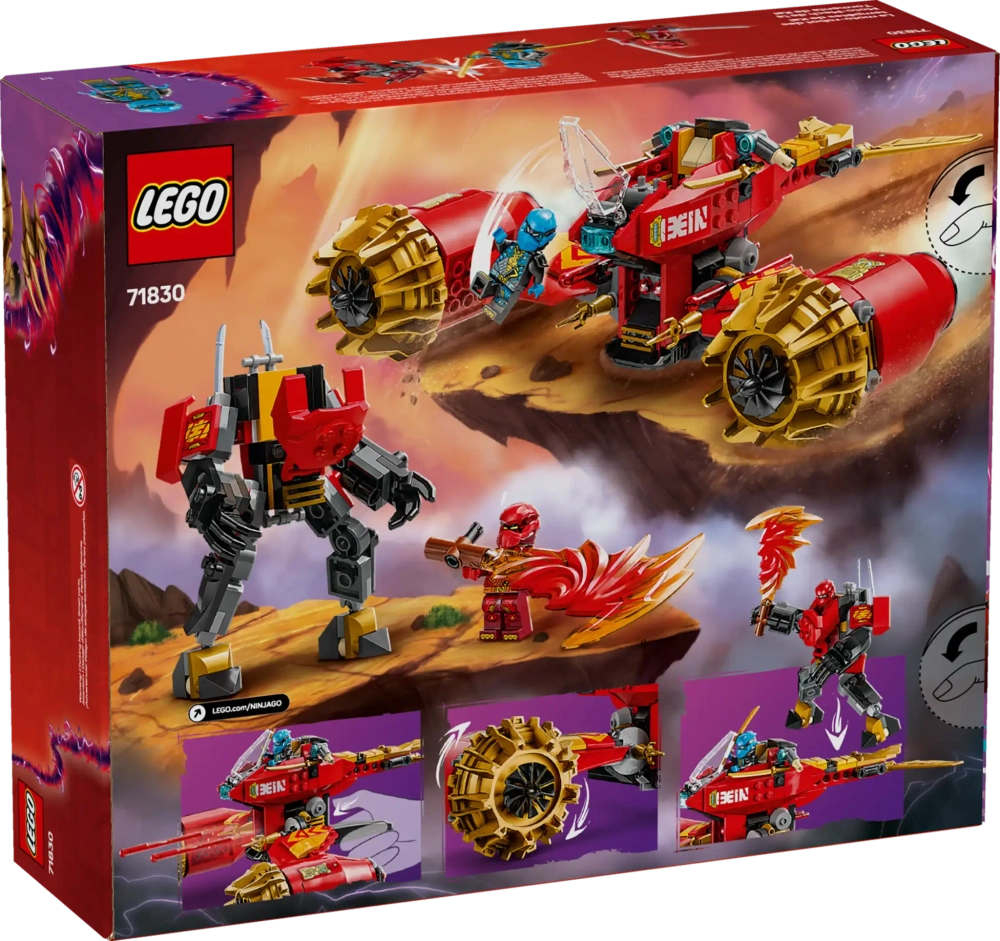 Конструктор LEGO Ninjago 71830 Боевой робот Кая Всадник бури