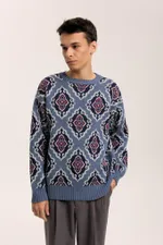 Купить Свитер Idel Джемпер Тюбетейка джинсовый Свитер Idel Джемпер Тюбетейка джинсовый