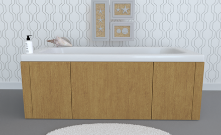 Экран под ванну комбинированный TR-8-406 бук натуральный