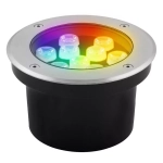 Светильник LED тротуарный (грунтовый) встраив. SP4113 9W RGB 230V IP67 Feron