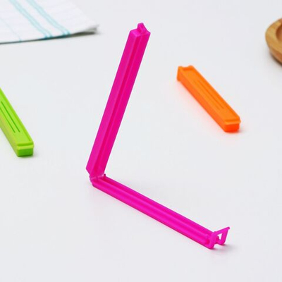 Зажимы для пакетов Доляна, 14 см, 5 шт, цвет МИКС