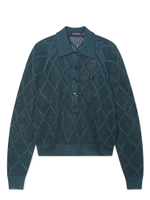 Рубашка Трикотажная Дл. Рукав Argyle Mesh Knitted Shirt