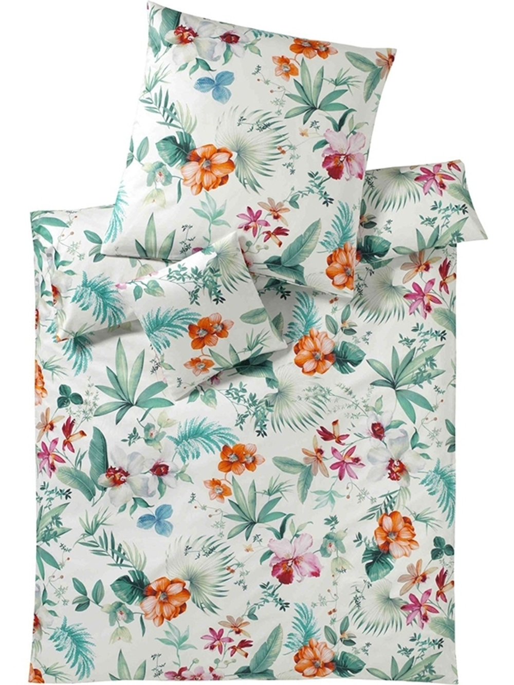 Наволочка 70x70 Elegante Tropical бирюзовая