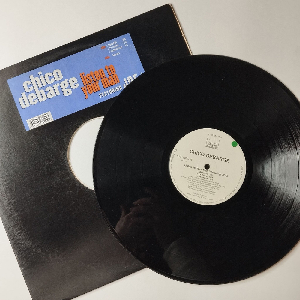 Винтажная виниловая пластинка LP Chico DeBarge Featuring Joe Listen To Your Man (USA 2000)