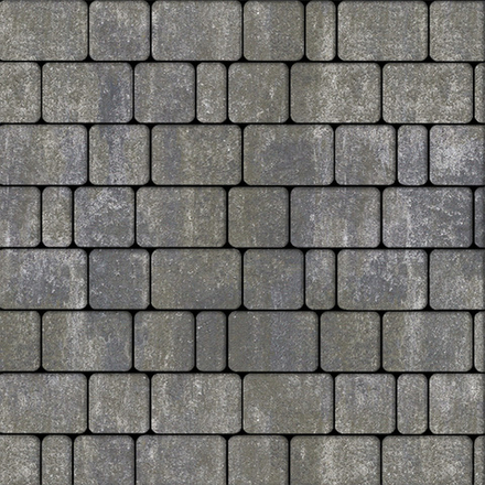 Тротуарная плитка КЛАССИКО - Искусственный камень Габбро, комплект из 3 видов плит