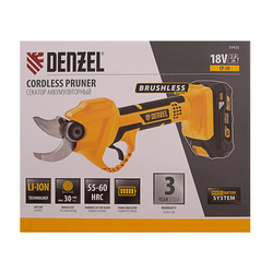 Секатор аккумуляторный CP-30, 18В Li-Ion// Denzel