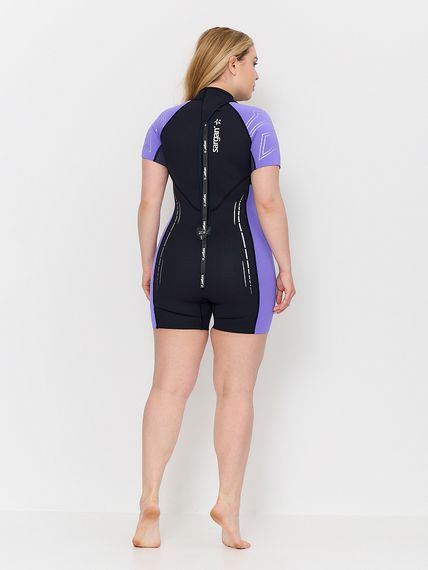 Гидрокостюм Sargan Nero 2.0 Shorty Pro lady 2 мм черно-сиреневый