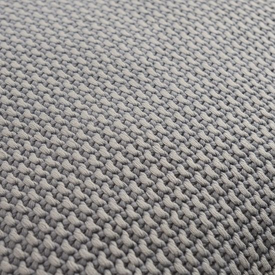 Подушка декоративная из стираного хлопка серого цвета из коллекции essential, 45х45 см