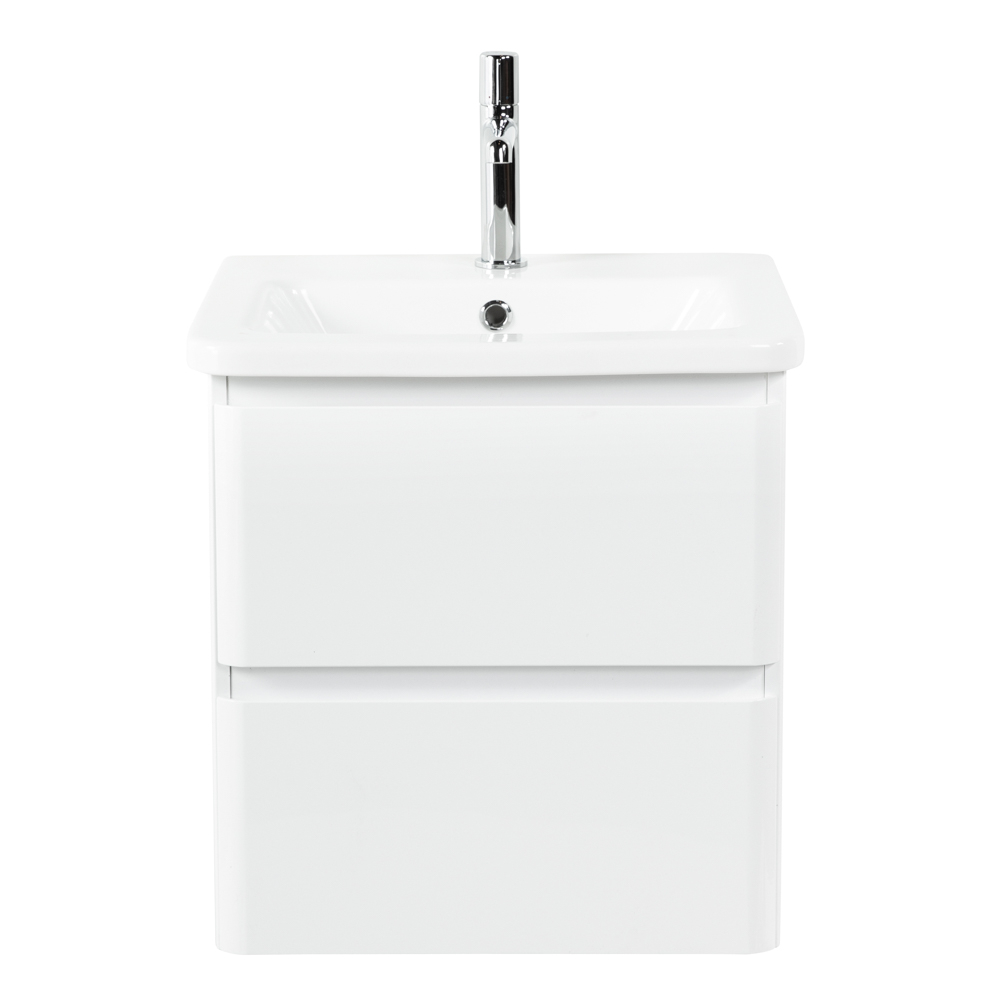 Тумба подвесная с керамической раковиной BelBagno ALBANO-CER-500-2C-SO-BL