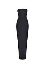 Платье макси корсетное из крепа