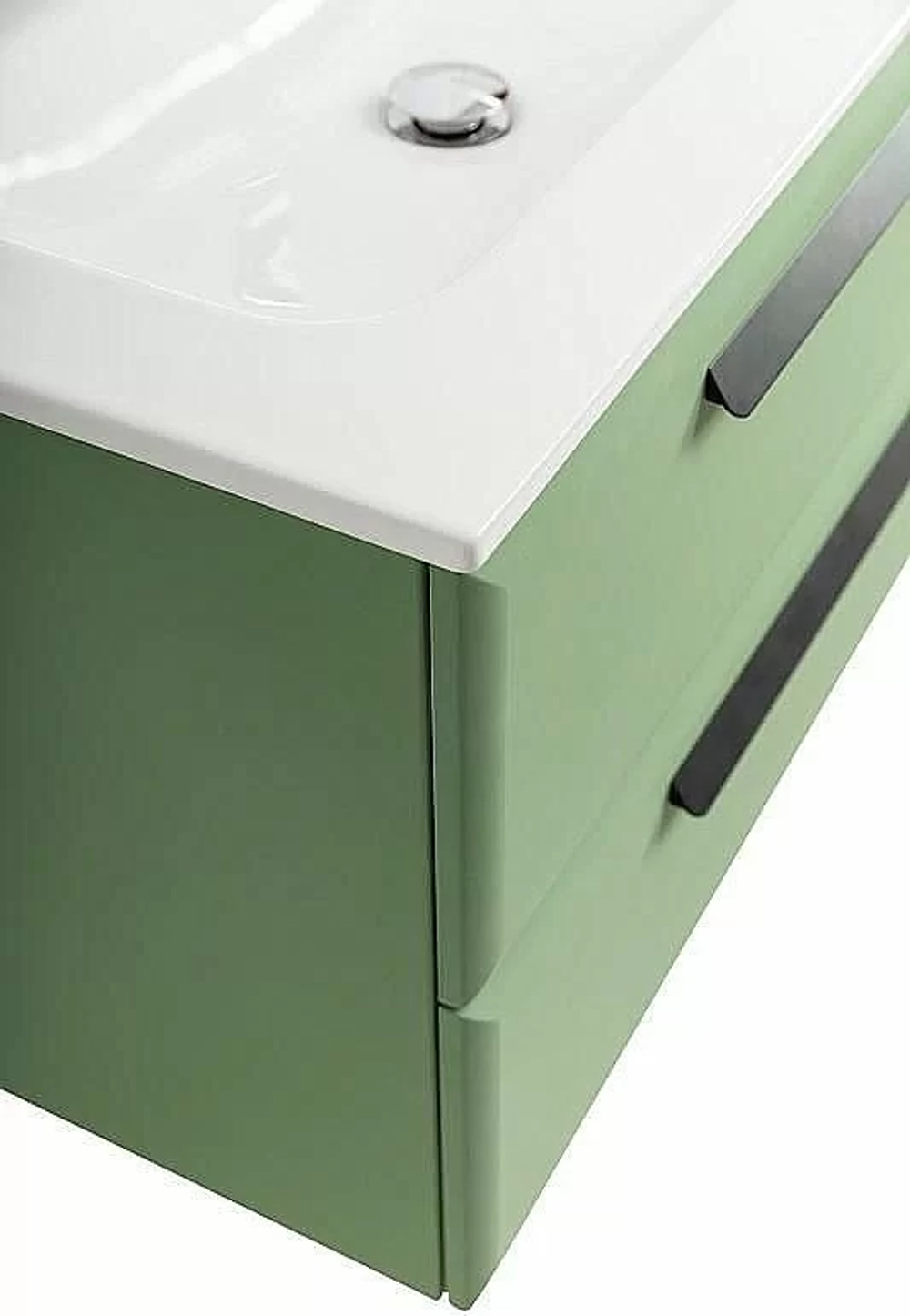 Тумба с раковиной Cezares ECO-CER-N 80 ECO-CER-N-800-2C-SO-PS-P фисташковый софт