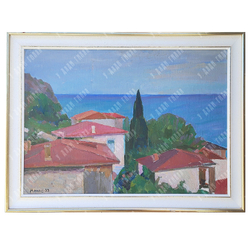 Динес Ю. С. Триптих «Гурзуф». Масло. 1959