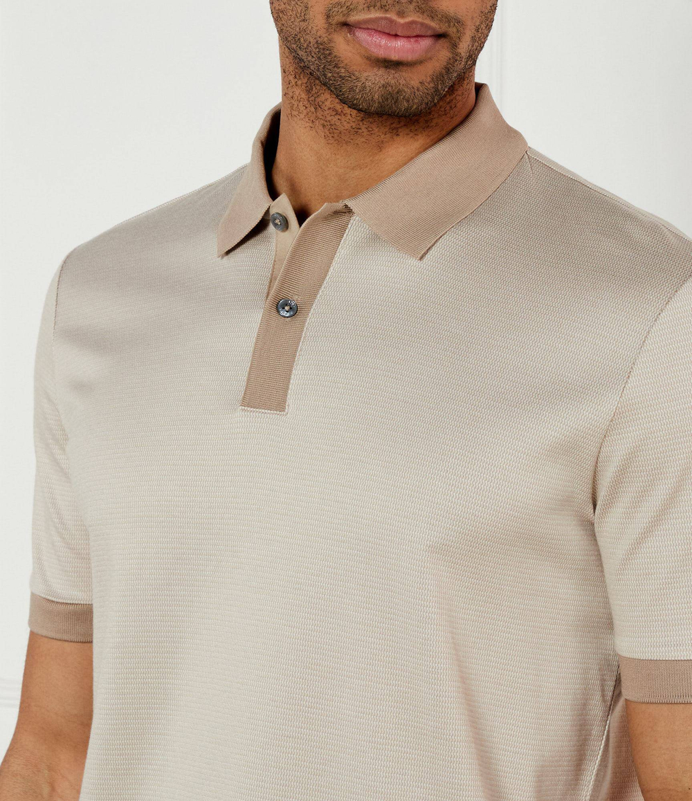 Поло H-Parlay 432 BOSS BLACK - бежевый(50532246)