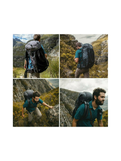 Рюкзак Naturehike NH20BB113 40-45 л походный  черный, 6927595765401