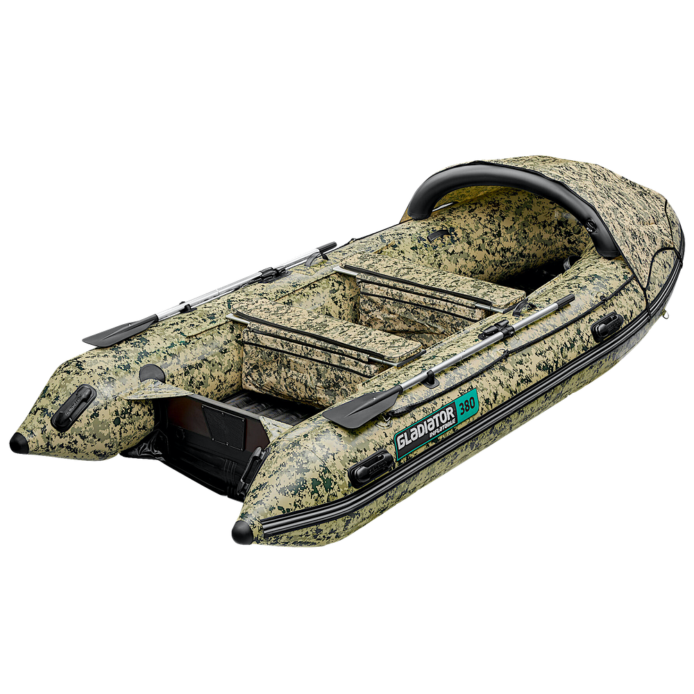 Лодка ПВХ Gladiator AirPro E380Pro НДНД Camo
