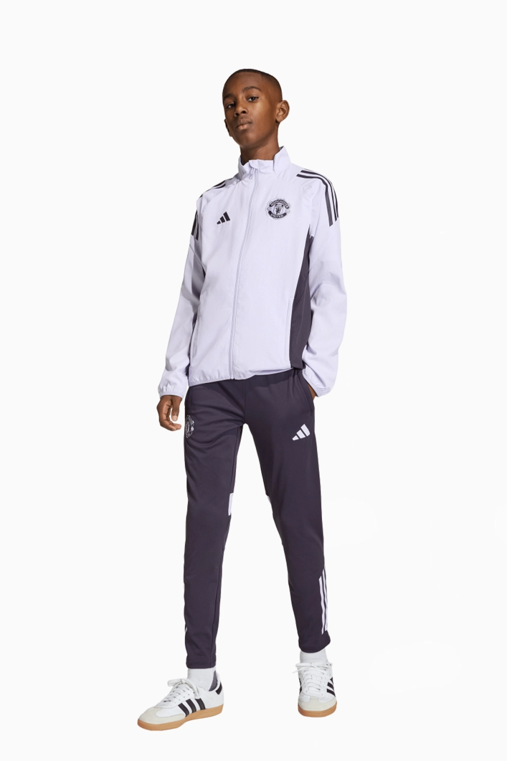 Ветровка adidas Manchester United 25/26 Competition Presentation Junior - фиолетовый