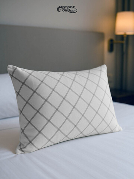 Подушка лебяжий пух Отельная (тик (100% п/э)