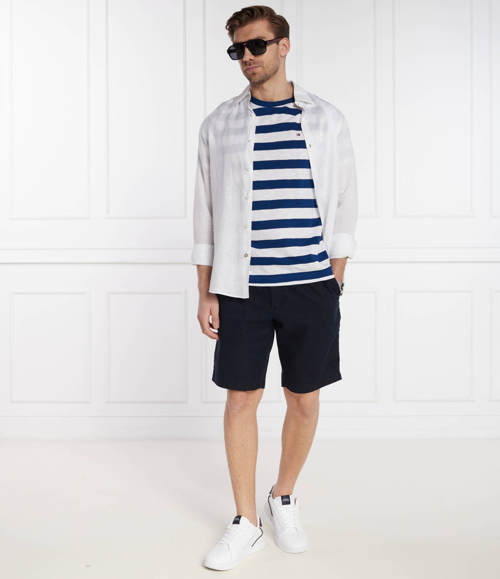 Льняное шорты Harlem Tommy Hilfiger - темно-синий(MW0MW34498)