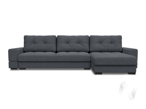 Диван угловой Полярис 3 (ДУ) LUMA 24 (графитовый)
