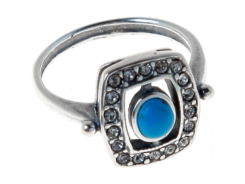 "Парадиз" кольцо в серебряном покрытии из коллекции "Самоцветы" от Jenavi