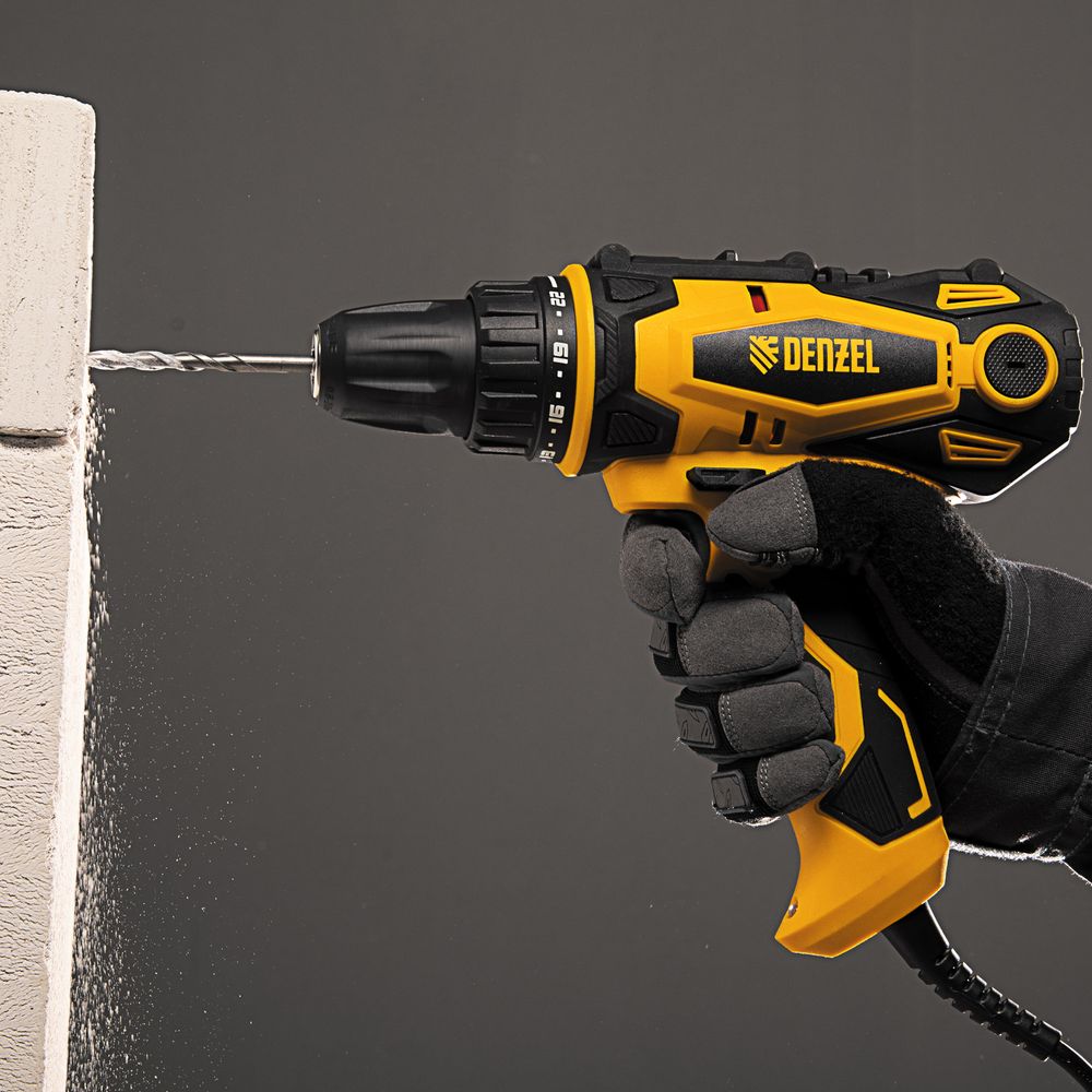 Дрель-шуруповерт сетевая SD-300-10, Denzel, 26201