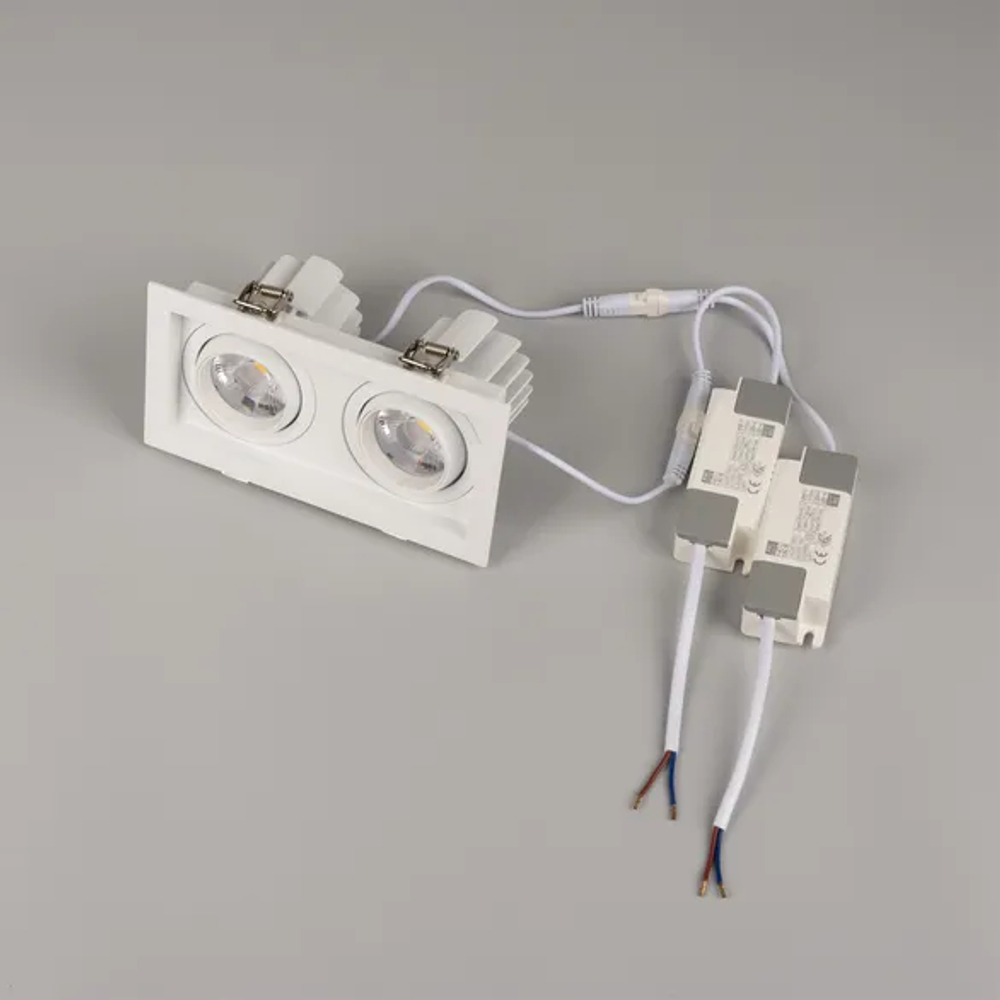 Светильник MS-VORTEX-BUILT-S170x90-2x12W Day4000 (WH-WH, 20 deg, 230V) (Arlight, IP20 Металл, 5 лет) 057770