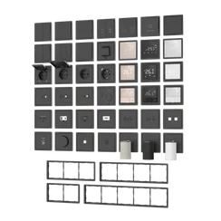 Donel R98 черный накладка стандарта TAE для розеток USB, HDMI, Аудио, серия DA