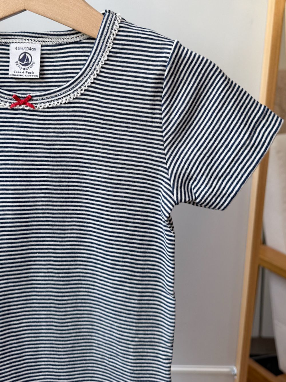 Новая хлопковая футболка Petit Bateau, 104