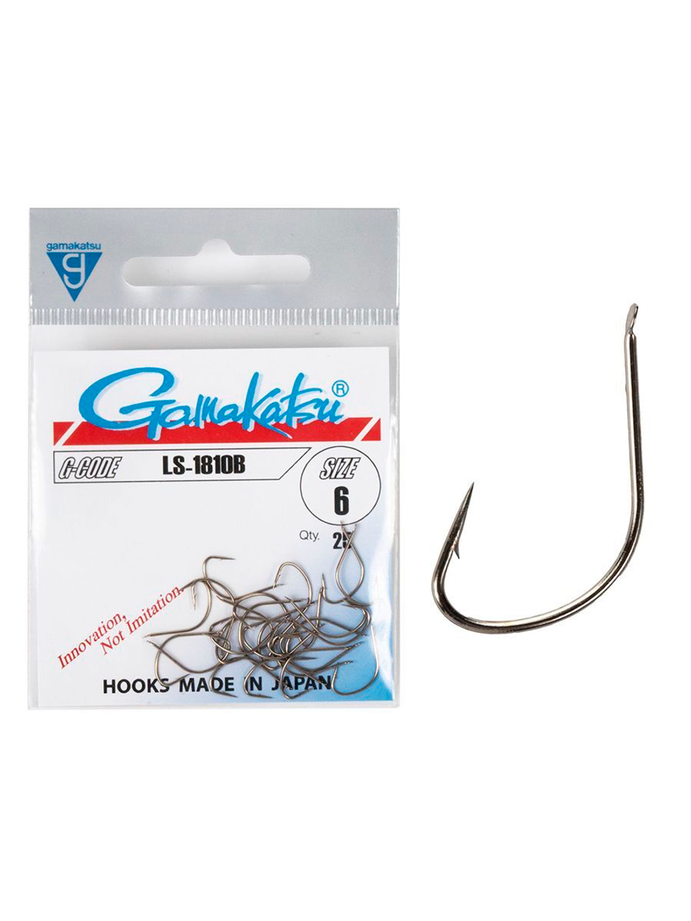 Крючки Gamakatsu LS-1810B HOOKS BRONZE размер 08 (упк.25шт.)