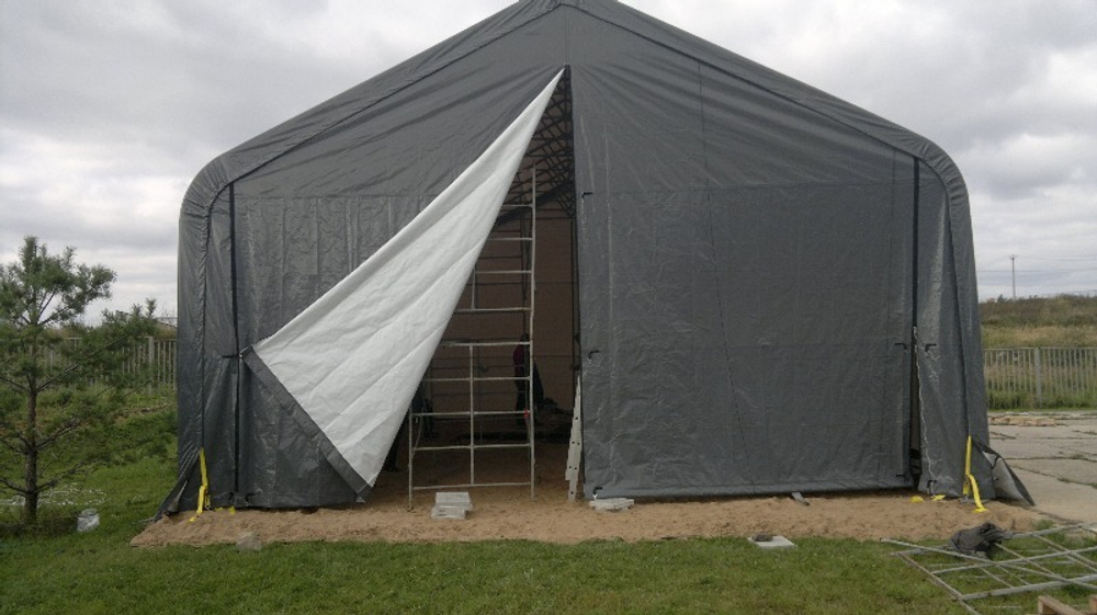 Ангар тентовый ShelterLogic 8.6x12.1х6 м