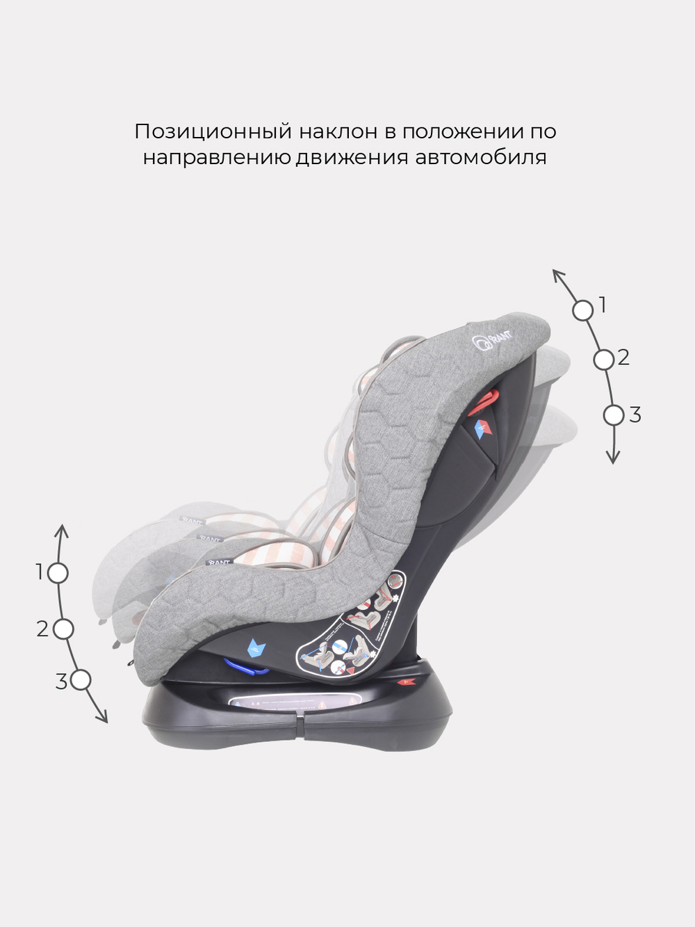 Автокресло Rant LB-N303 "Star" Story line (peach) группа 0-1  (0-18 кг)