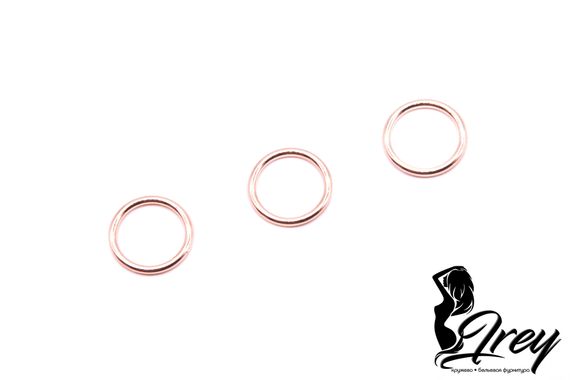 Кольцо Arta-F, 10 мм, металл, розовое золото