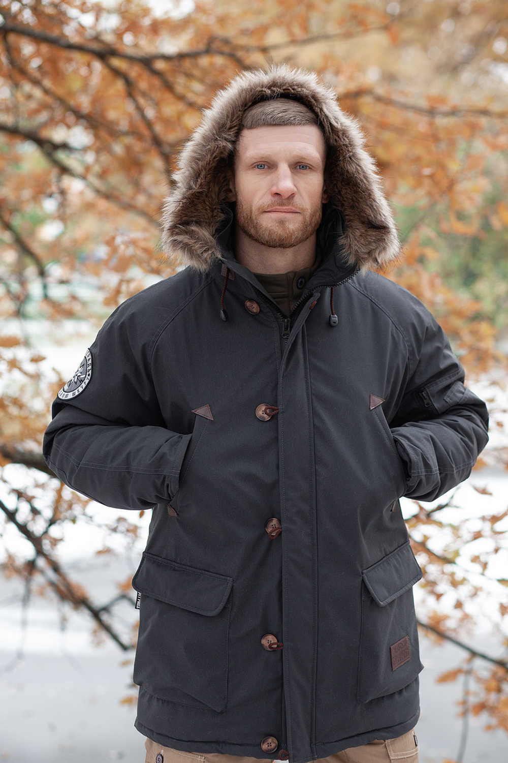 Куртка-Парка Варгградъ мужская тёмно-серая «Русколань»