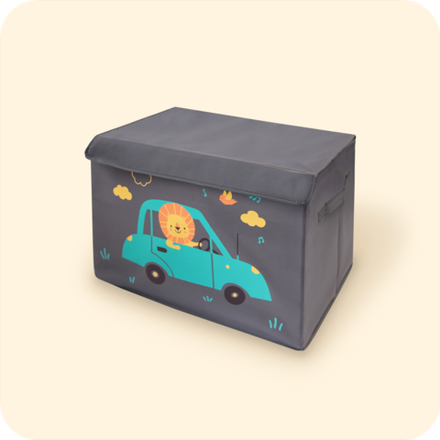 Коробка с крышкой для игрушек. Львенок