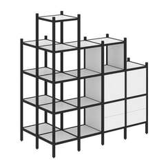 Лофт Угловой внешний стеллаж наборный VR.L-58  862*1694*1869