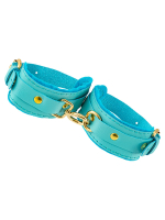 Голубые двуслойные кожаные оковы (Цвет: голубой)