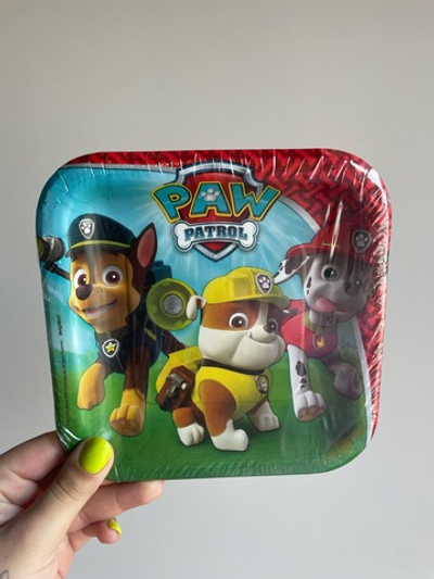 Тарелка Щенячий Патруль 17см квад 8шт/A